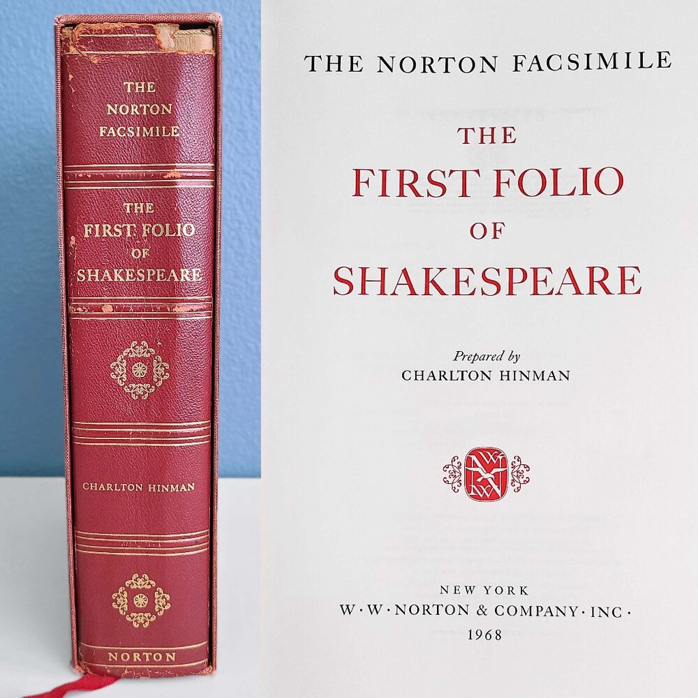 RARE Shakespeare’s First Folio Facsimile ~ 1st Edition Oct 1968
